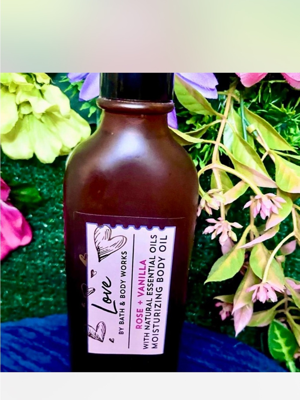 Rare Bath and Body Works Love Rose Vanilla Body Oil - Discontinued Cult Classic!